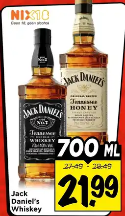 Vomar Voordeelmarkt Jack Daniel's Whiskey aanbieding