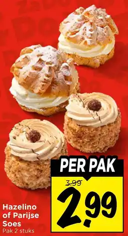 Vomar Voordeelmarkt Hazelino of Parijse Soes aanbieding