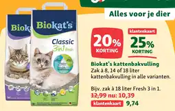Maxi Zoo Biokat's Kattenbakvulling aanbieding