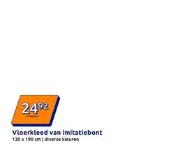 Action Vloerkleed van imitatiebont aanbieding