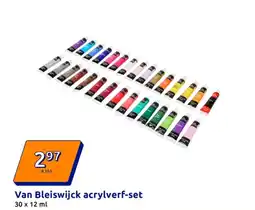 Action Van Bleiswijck acrylverf-set aanbieding