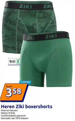 Action Heren Ziki boxershorts aanbieding