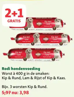 Maxi Zoo Rodi hondenvoeding aanbieding