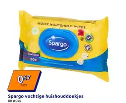 Action Spargo vochtige huishouddoekjes aanbieding