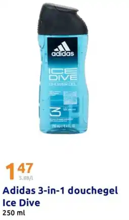 Action Adidas 3-in-1 douchegel Ice Dive aanbieding