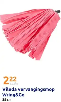 Action Vileda vervangingsmop Wring&Go aanbieding
