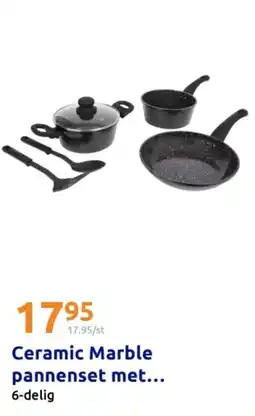 Action Ceramic Marble pannenset aanbieding