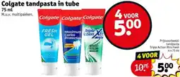 Kruidvat Colgate tandpasta in tube aanbieding