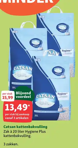 Maxi Zoo Catsan Kattenbakvulling aanbieding