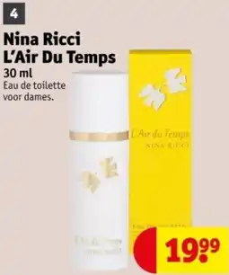 Kruidvat Nina Ricci L'Air Du Temps aanbieding