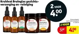 Kruidvat Kruidvat Bruinglas gezichtsverzorging en reiniging aanbieding