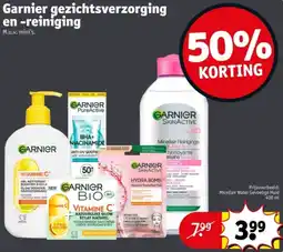Kruidvat Garnier gezichtsverzorging en reiniging aanbieding