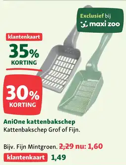 Maxi Zoo AniOne kattenbakschep aanbieding