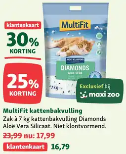 Maxi Zoo MultiFit kattenbakvulling aanbieding