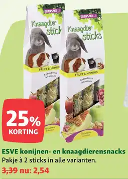 Maxi Zoo ESVE Konijnen en Knaagdierensnacks aanbieding