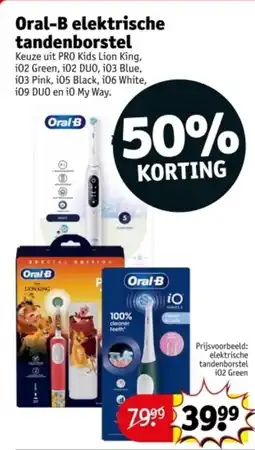 Kruidvat Oral-B elektrische tandenborstel aanbieding
