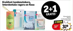 Kruidvat Kruidvat tandenstokers, interdentale ragers en floss aanbieding