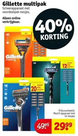 Kruidvat Gillette Multipak aanbieding