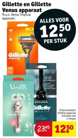 Kruidvat Gillette en Gillette Venus Apparaat aanbieding