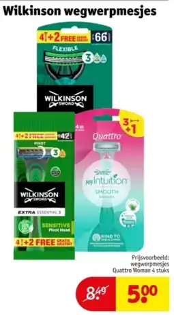 Kruidvat Wilkinson wegwerpmesjes aanbieding
