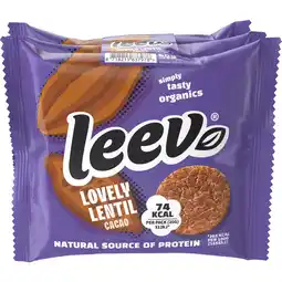 Dirk Leev Bio lentil wafels cacao 3x2 aanbieding