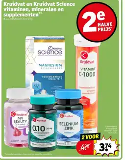 Kruidvat Kruidvat en Kruidvat Science vitaminen, mineralen en supplementen aanbieding