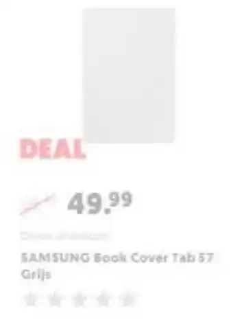 MediaMarkt SAMSUNG Book Cover Tab S7 Grijs aanbieding