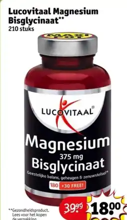 Kruidvat Lucovitaal Magnesium Bisglycinaat aanbieding