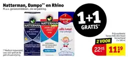 Kruidvat Natterman, Dampo en Rhino aanbieding