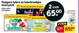 Kruidvat Pampers luiers en luierbroekjes maxi pack aanbieding