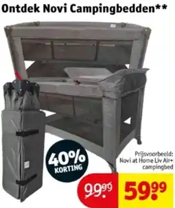 Kruidvat Ontdek Novi Campingbedden aanbieding