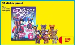 Kruidvat 3D sticker puzzel aanbieding