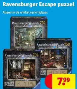Kruidvat Ravensburger Escape puzzel aanbieding