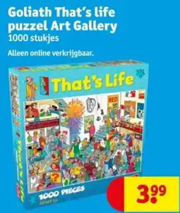 Kruidvat Goliath That's life puzzel Art Gallery aanbieding