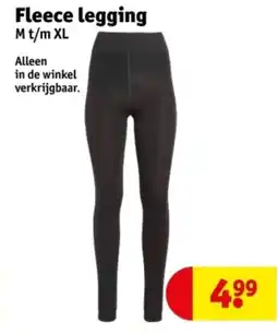 Kruidvat Fleece legging aanbieding