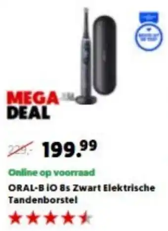 MediaMarkt Oral-B Elektrische tandenborstel iO 8s Zwart aanbieding