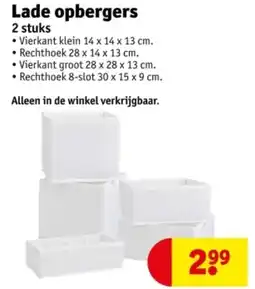 Kruidvat Lade opbergers aanbieding
