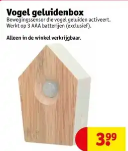 Kruidvat Vogel geluidenbox aanbieding