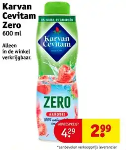 Kruidvat Karvan Cevitam Zero aanbieding