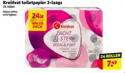 Kruidvat Kruidvat toiletpapier 3-laags aanbieding