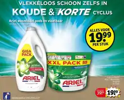 Kruidvat Ariel wasmiddel pods en vloeibaar aanbieding