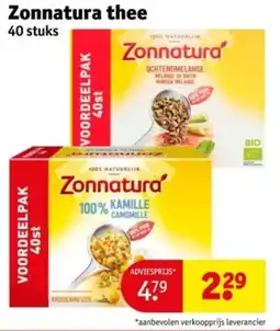 Kruidvat Zonnatura thee aanbieding