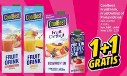Hoogvliet Coolbest Fruit Drink, FruitOntbijt of ProteinDrink aanbieding