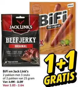 Hoogvliet BiFi en Jack Link's aanbieding