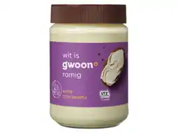 Hoogvliet G'woon Chocoladepasta wit aanbieding