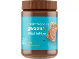 Hoogvliet G'woon Chocoladepasta melk aanbieding