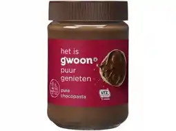 Hoogvliet G'woon Chocoladepasta puur aanbieding