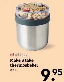 Blokker brabantia Make & take thermosbeker aanbieding