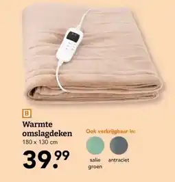 Blokker Warmte omslagdeken aanbieding