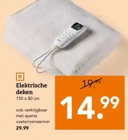 Blokker Elektrische deken aanbieding